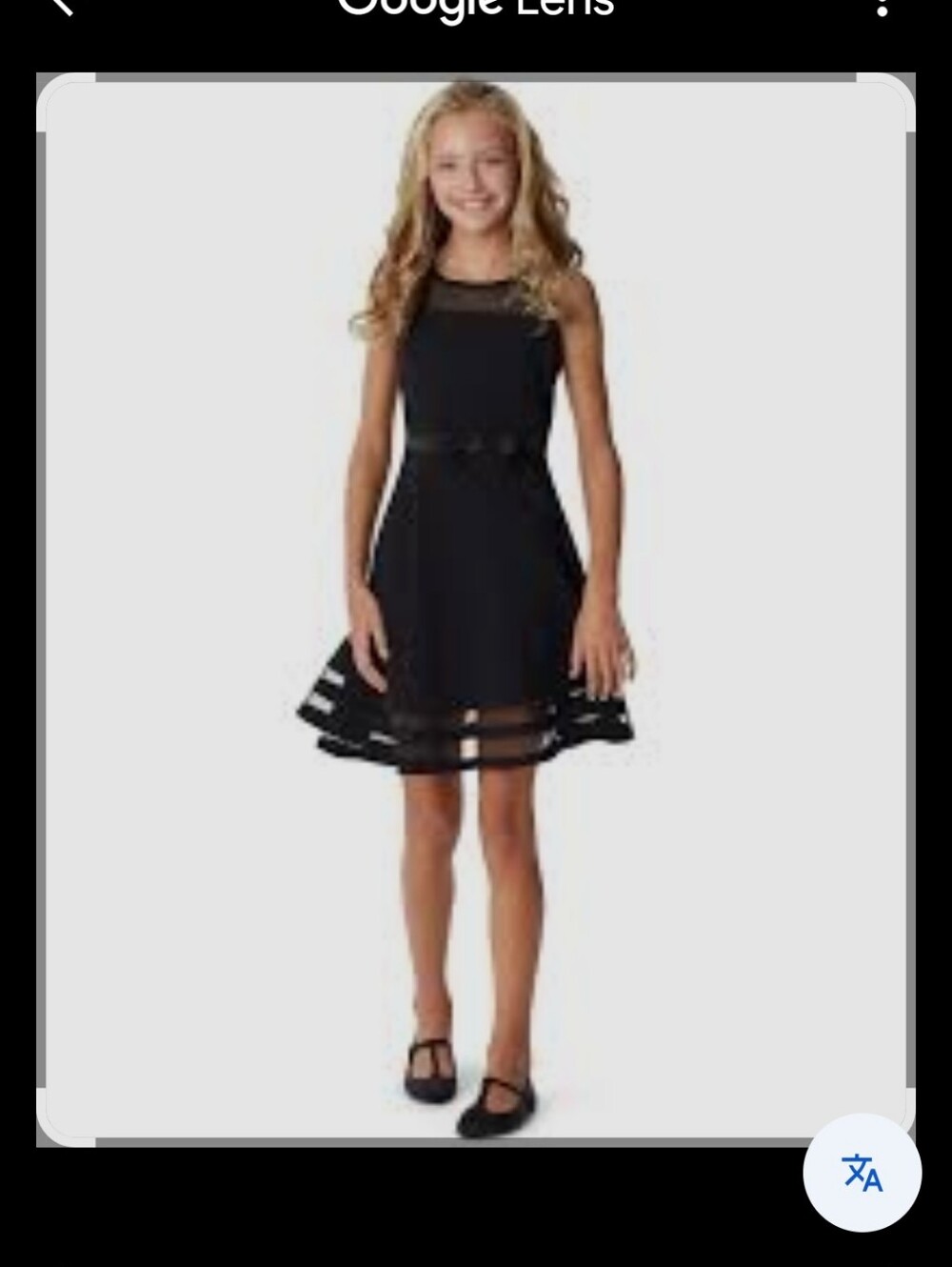 Calvin Klein Illusion Mesh Bow Front Dress for Girls